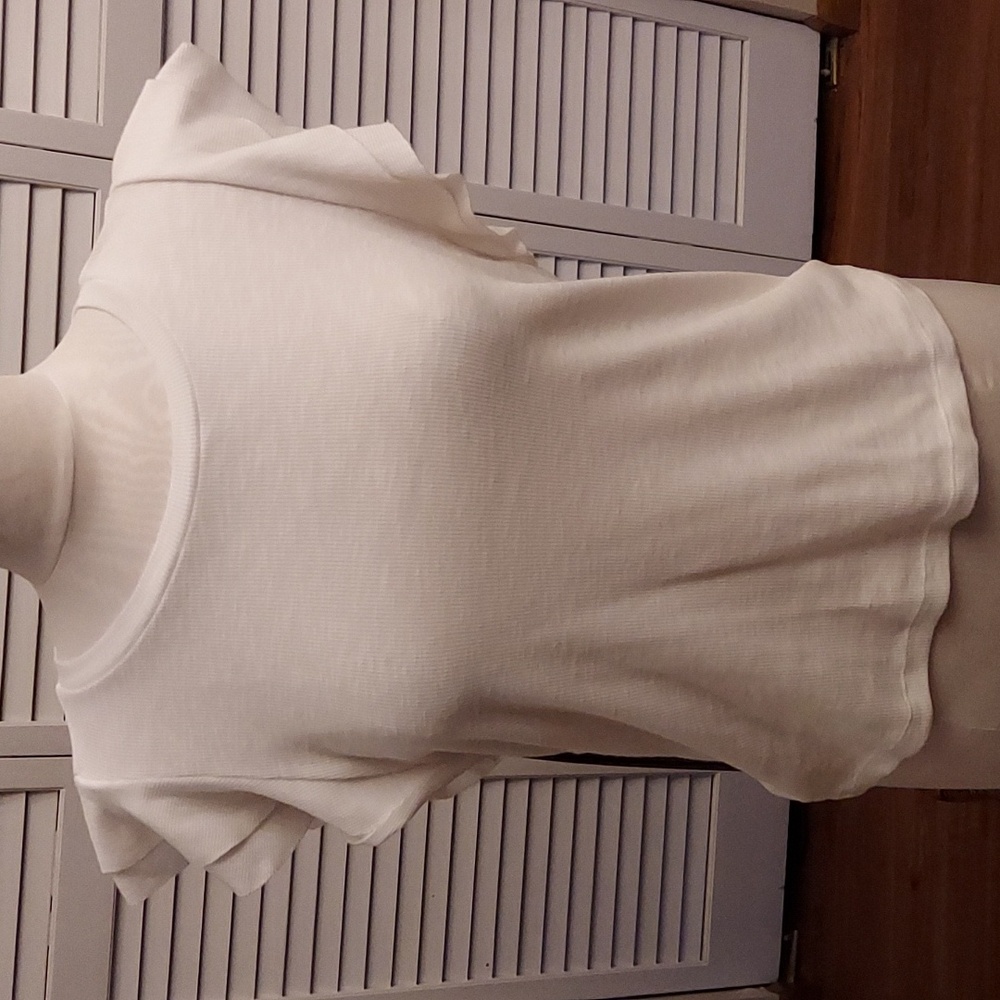 GAP White Ruffle Sleeve Tank Top - Picture 2 of 6